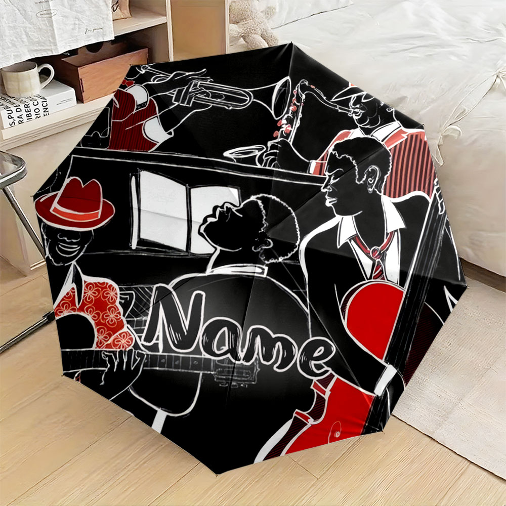 Musical Instrument With Names - Custom Name Umbrella, 