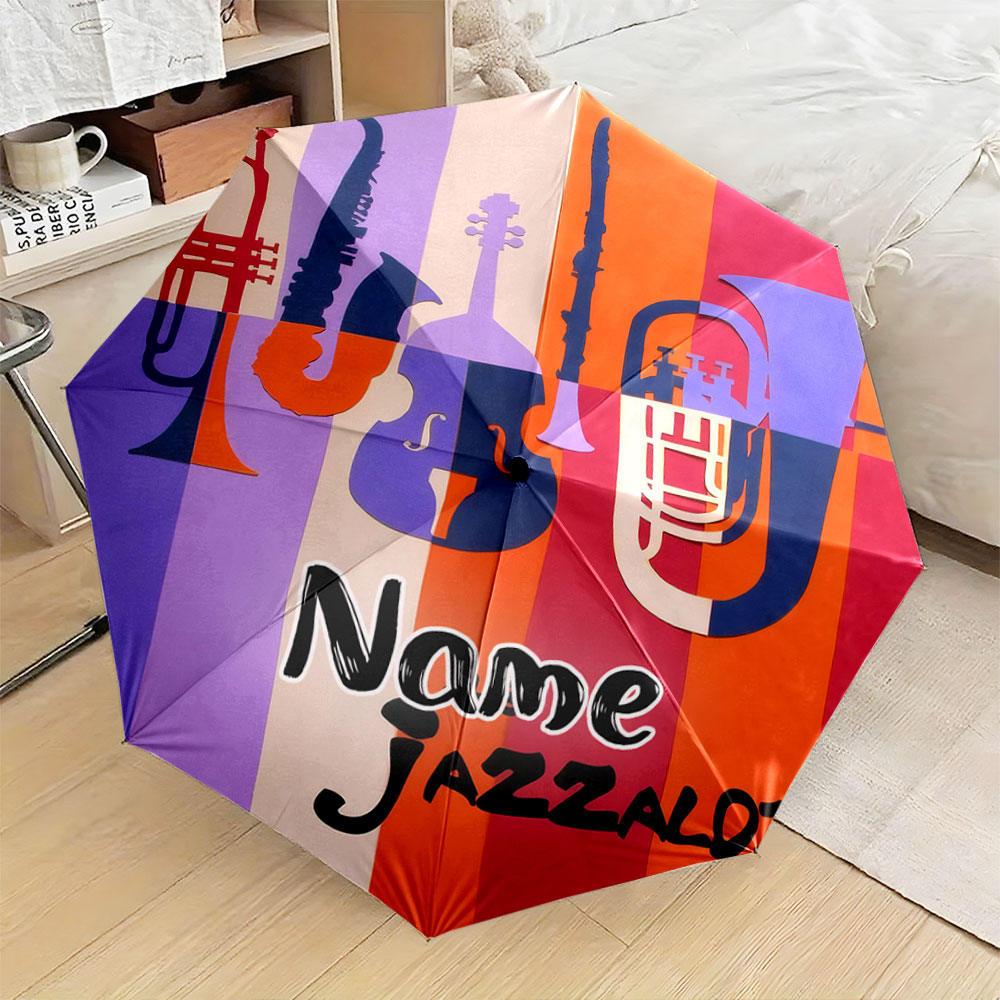 Musical Instrument With Names - Custom Name Umbrella, 
