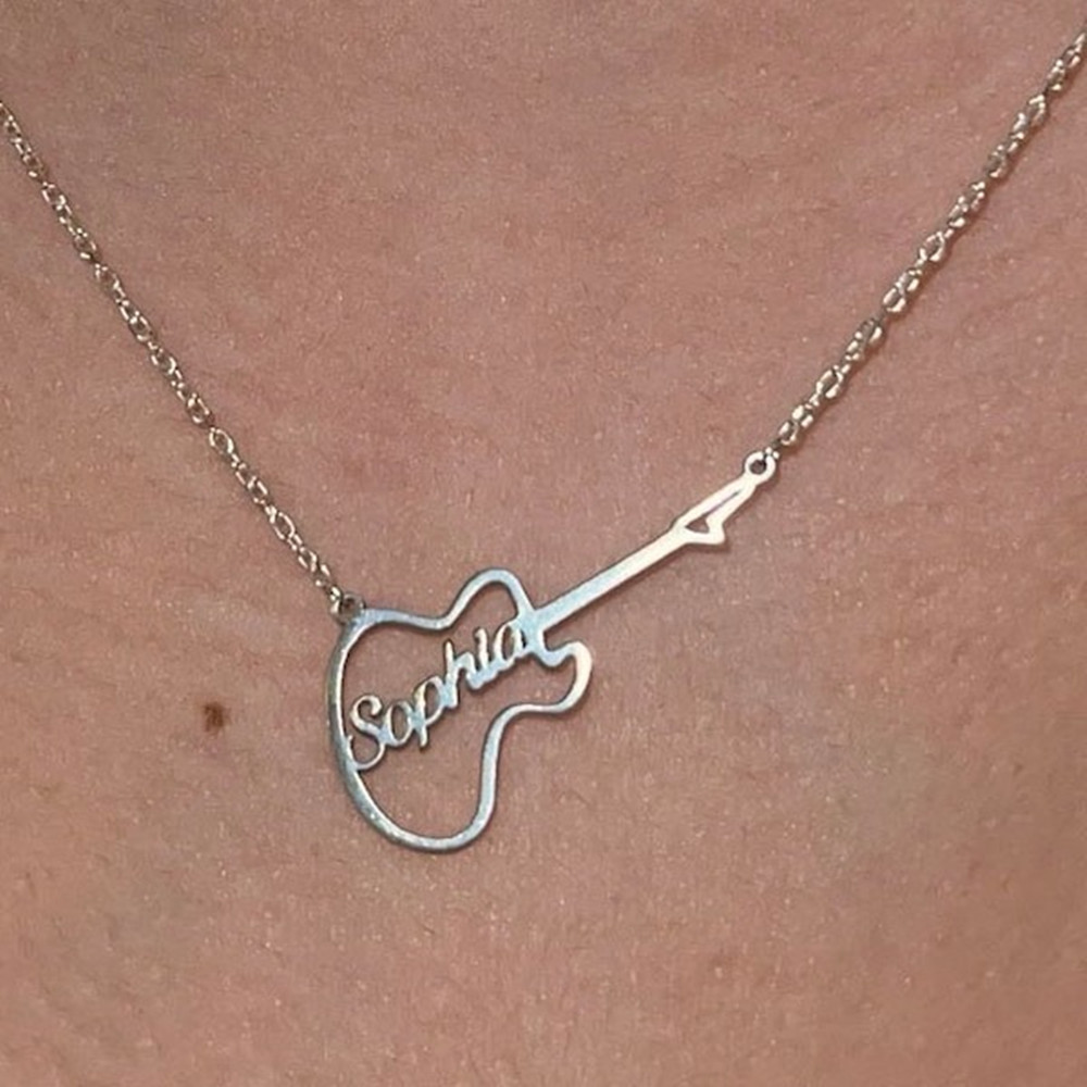 Personalized Guitar Symbol Nam - Musical Instrument With Names ulasan dan harga