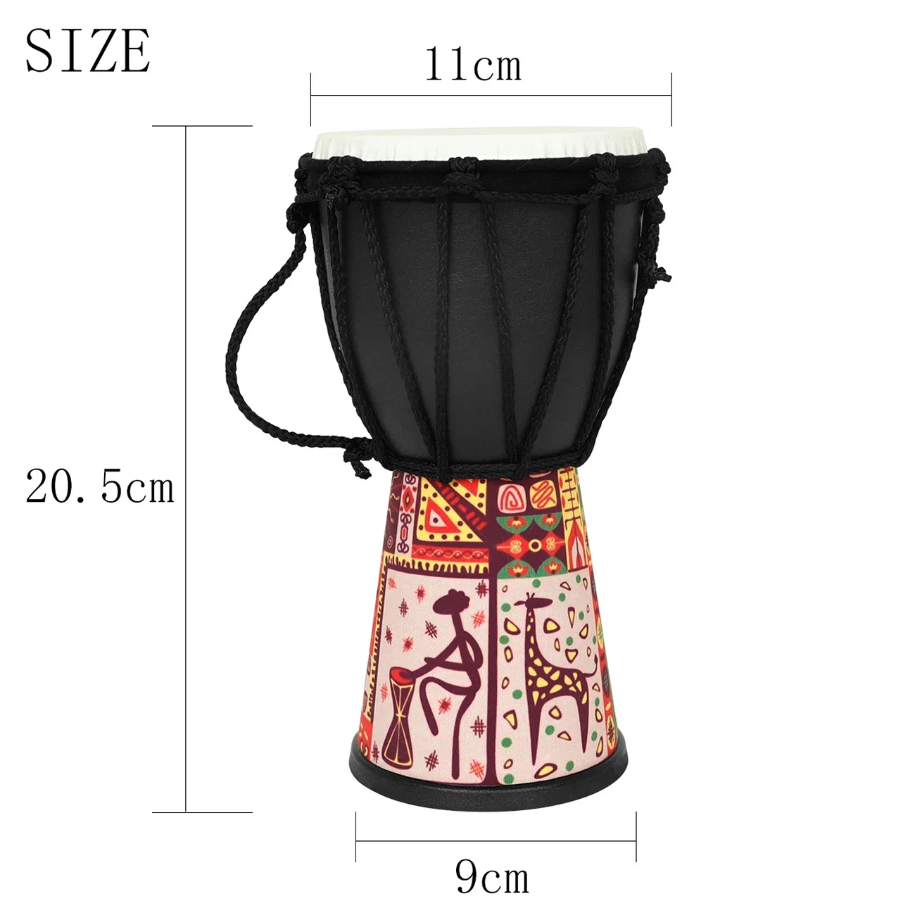 4-Inch African Drum Handmade T - Musical Instrument Djembe ulasan dan harga