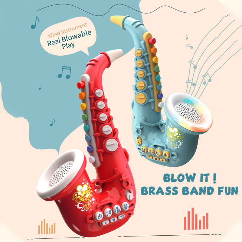 Playable Kids Toy Saxophone Si - Musical Instrument Blow ulasan dan harga