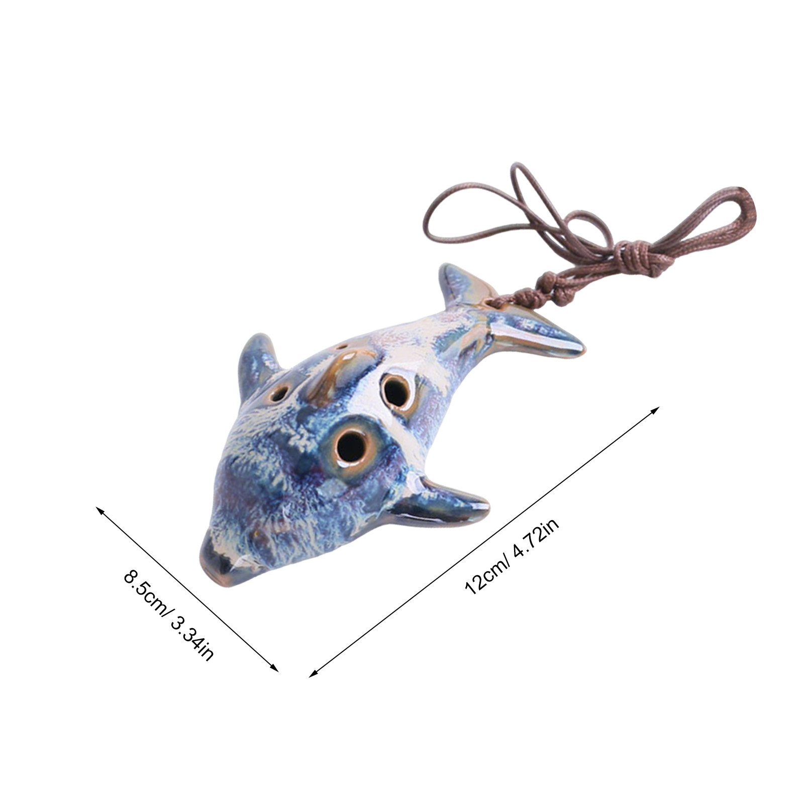 1Pcs 6 Holes Ceramic Ocarina F - Musical Instrument Blow ulasan dan harga