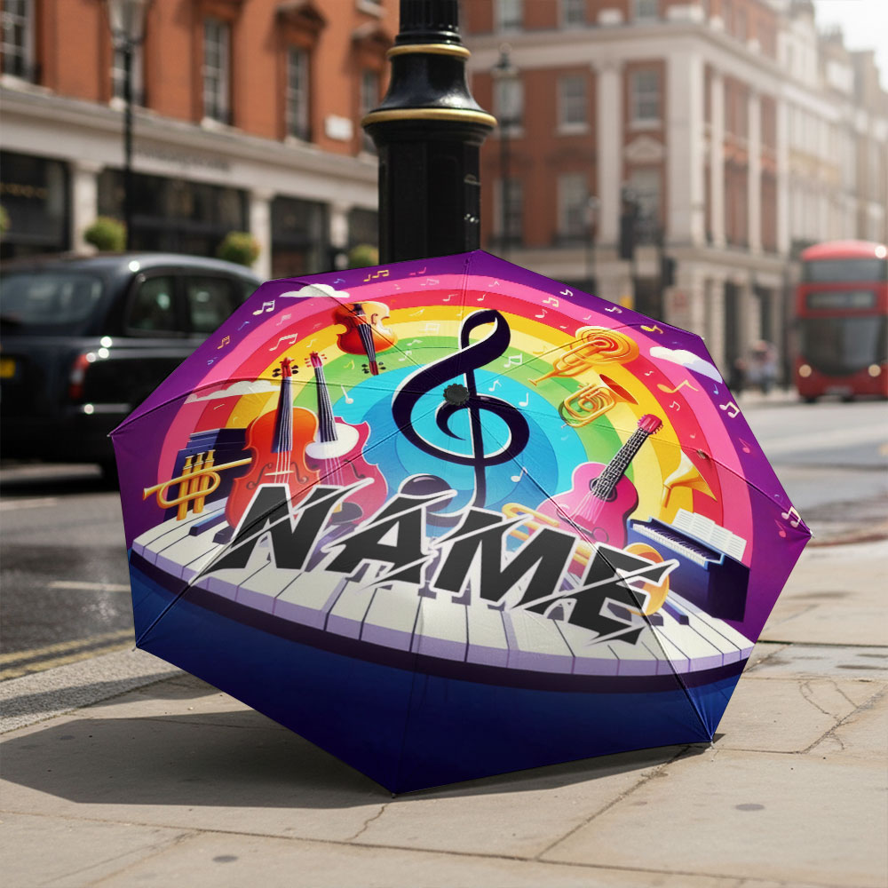 Custom Name umbrella, Music Th - Musical Instrument With Names ulasan dan harga