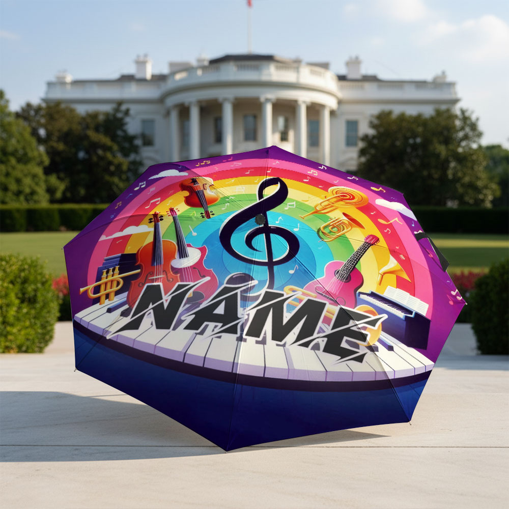 Custom Name umbrella, Music Th - Musical Instrument With Names ulasan dan harga
