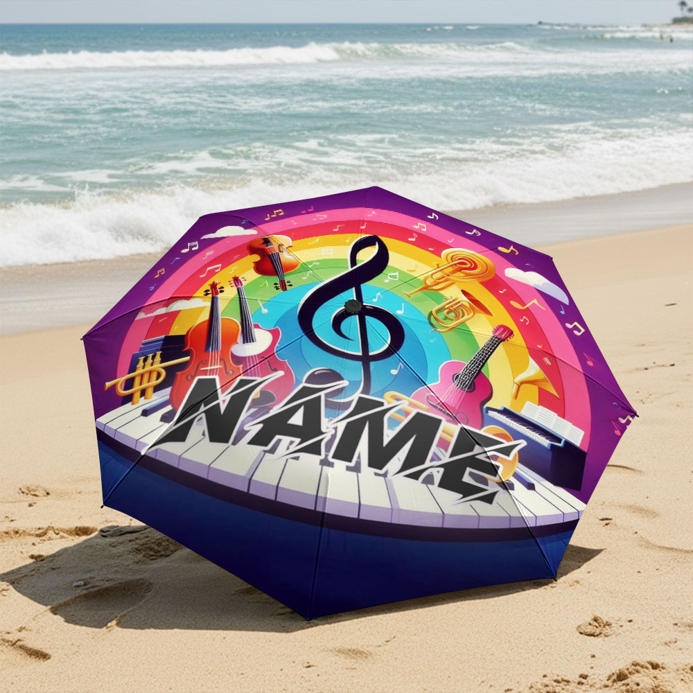 Custom Name umbrella, Music Th - Musical Instrument With Names ulasan dan harga
