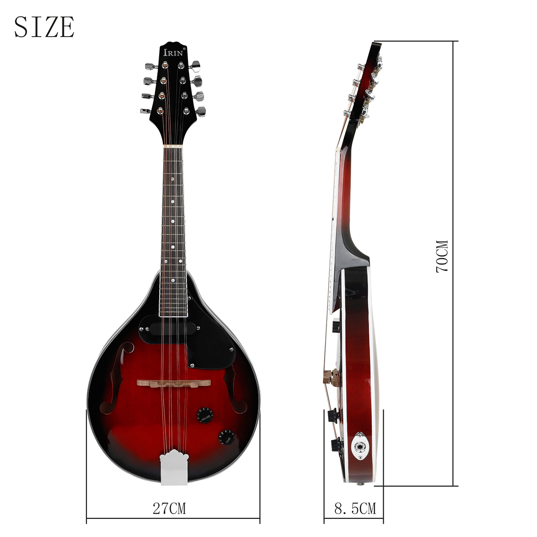 IRIN Electric Mandolin Set 8 S - Mandolin A Style ulasan dan harga